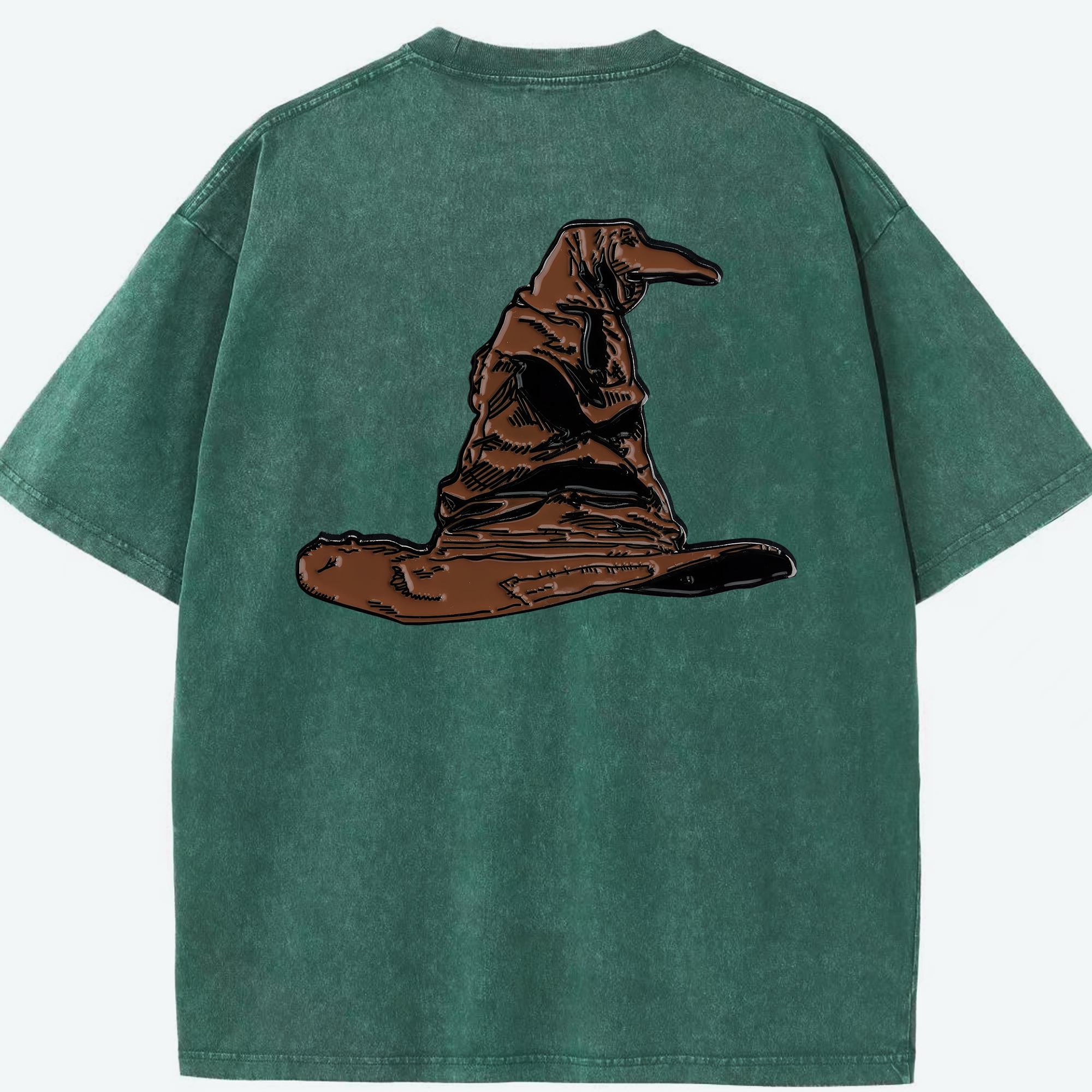 （画像用） Harry Potter ハリー・ポッターシリーズ 綿100% ヴィンテージ風 半袖Tシャツ（背面プリント）